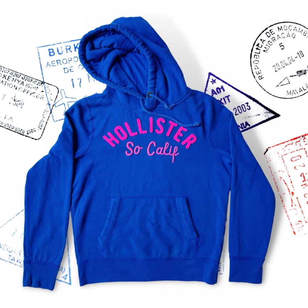 Blue Hollister Hoodie Sweatshirt